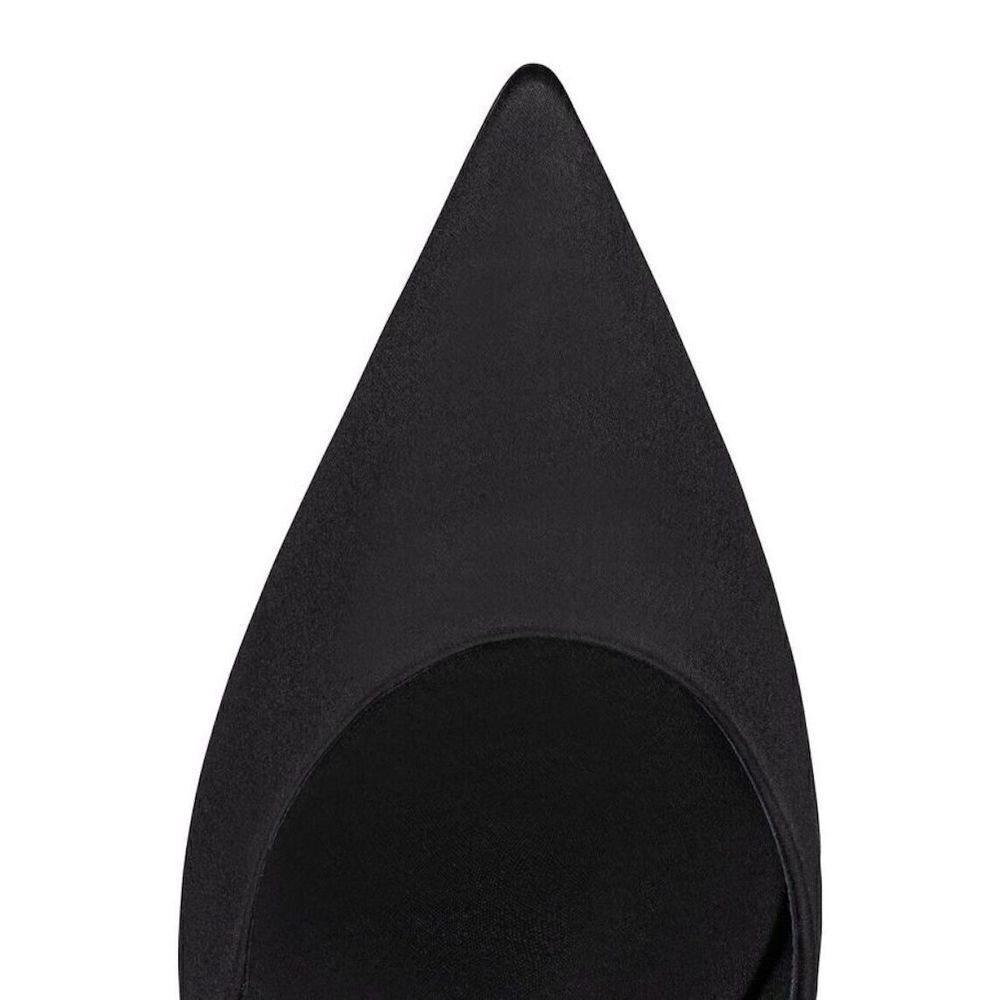 Christian Louboutin Planet Queen Crystal Embellished Satin Mule Pumps Black 39 - Picture 6 of 11